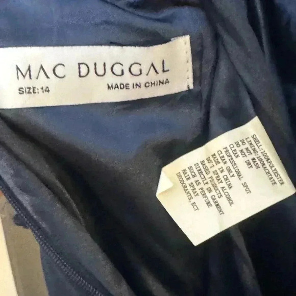 Mac Duggal Sequin Empire Waist Pleated Gown NWT Style 20274 - Picture 10 of 16